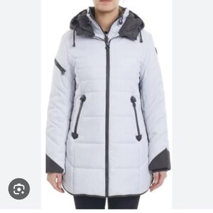 Northside Winter Gray Hooded Puffer Jacket, size 12